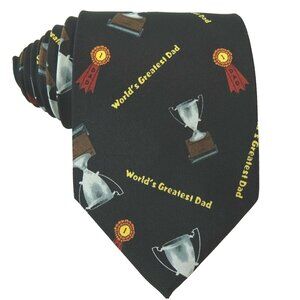 Father's Day Tie Necktie Worlds Greatest Dad